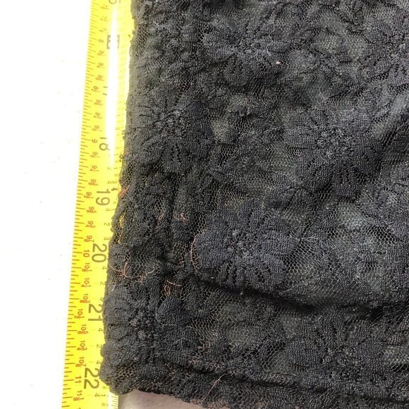 Harlow Black Lace Sleeveless Open Back Mini Party Dress Size Large - Picture 12 of 14